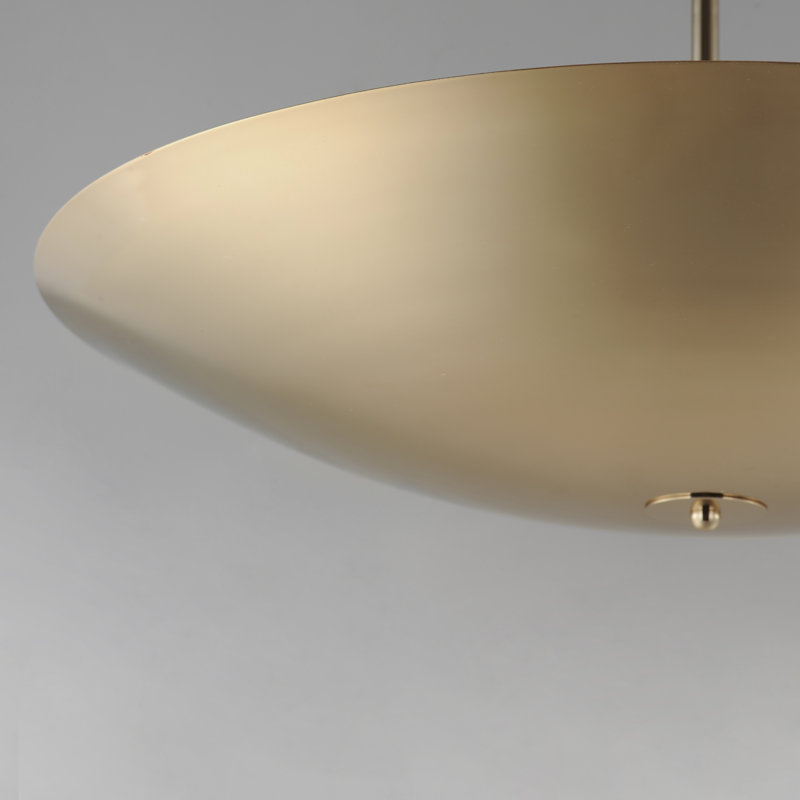Vesta 1 - Light LED Pendant, French Gold, 4.75" H x 23.5" W x 23.5" D, French Gold
