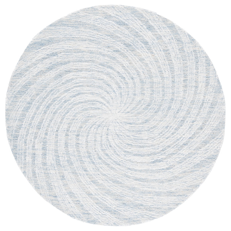 Novelty 201 80% Wool; 20% Cotton Spiral Rug, Round 4'