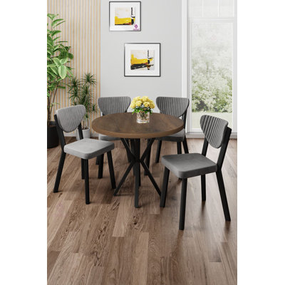 Dining Table & Chairs Set (5 Pieces)