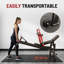 Hip Hip Thrust Machine - Banc robuste en forme de pont avec support de poids, capacité de 850 lb, pédales réglables et rembourrage antidérapant pour la gymnastique à domicile