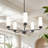 5-Light Dimmable Shaded Chandelier-1570108896