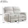 57.4" Wide Modern And Overstuffed Soft Power Reclining Loveseat Sofa