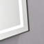 Miroir de salle de bain 20 po x 28 po à DEL avec façade et rétroéclairage, miroir de meuble-lavabo mural avec cadre en aluminium, antibuée, mémoire, 3 couleurs, gradation continue-67383503-67383500