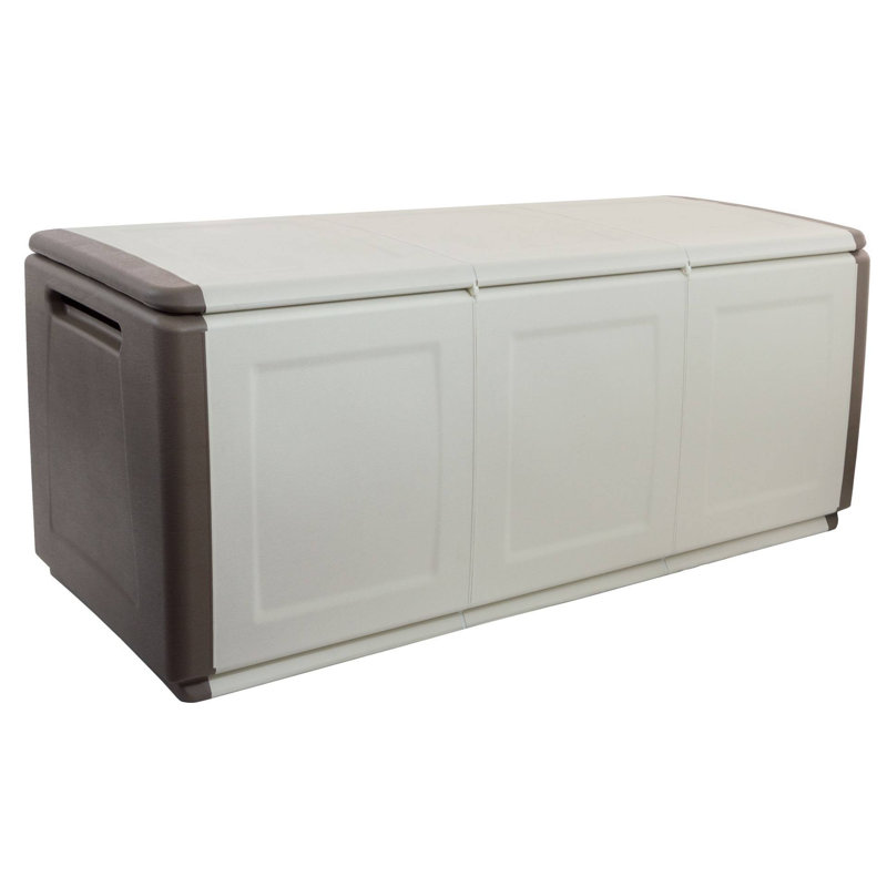 Polypropylene Multipurpose Container Trunk, Garage, 100% Made In Italy, 138X53H57 Cm, Light Grey