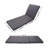Lounge Chaise Set, Acacia Solid Wood With  Lounge Cushion (Dark Grey+Triple Folds) - Matching Cream Version Available-2122103385