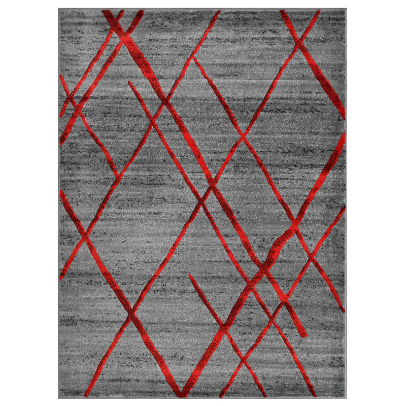 Geometric Indoor Rug, Rectangle 8' x 10'