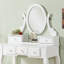 Ensemble coiffeuse et tabouret en bois-1302682856