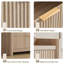 Commode de chambre à coucher à cannelures modernes de 55,1 po de largeur à 55 tiroirs, commode en bois de chêne naturel avec poignées en métal-1663240208