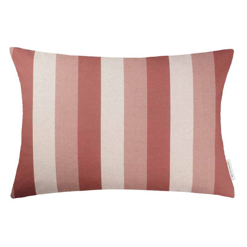 Striped Orange Rectangular Cushion Cover