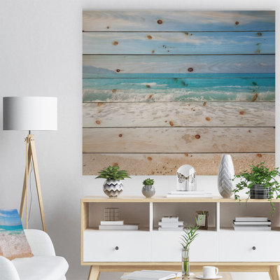«Permit White Waves Kissing Beach Sand», photographie