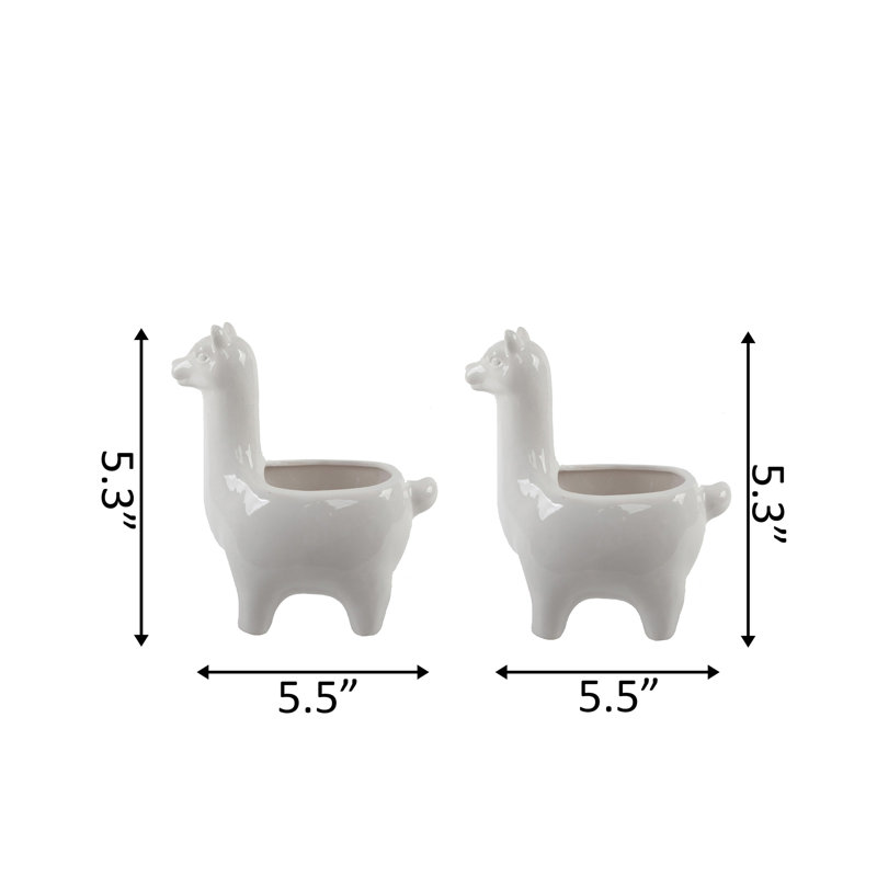 Oaklee Ceramic Pot Planter, White