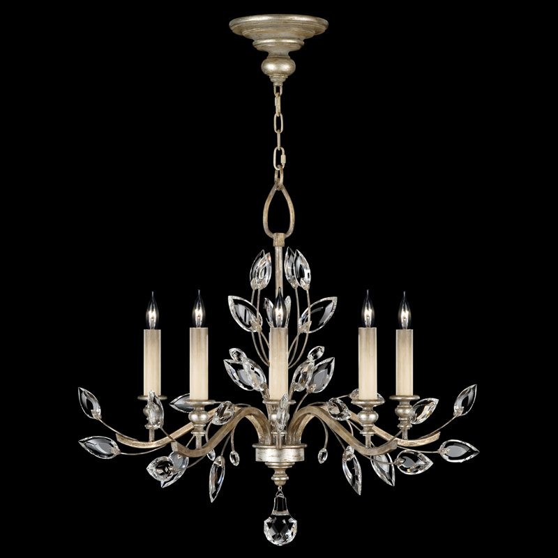 Crystal Laurel 5 - Light Crystal Chandelier