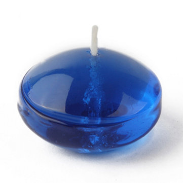 Bougie flottante transparente sans gel, Bleu