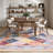 Large Ultra-Thin Colorful Moroccan Area Rug Washable Rugs  For Home Decor-1881098462