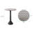 Benjimen 20.5'' Tall Metal Pedestal End Table
