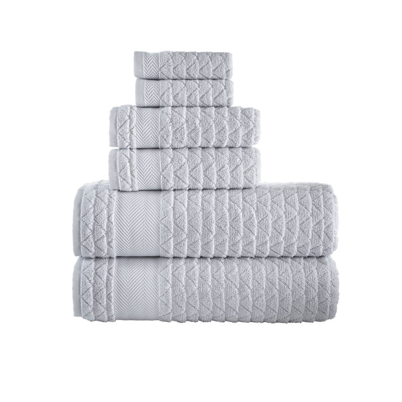 Ensemble de serviettes 6 pièces Brooks Brothers, Argent