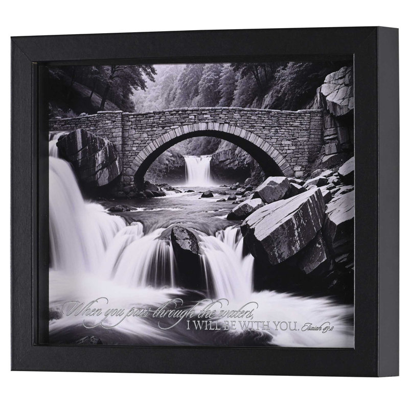 Framed Art When You Pass Waterfall 10x8