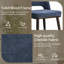 Chaise de salle à manger rembourrée Mason avec pieds en bois massif (ensemble de 4)-62375395-62375404