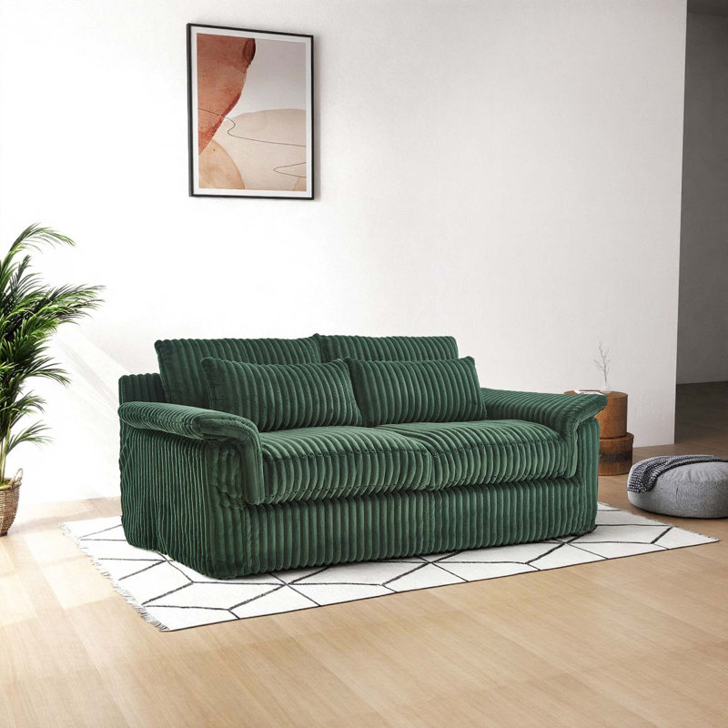 Causeuse rembourrée Traditional, Green