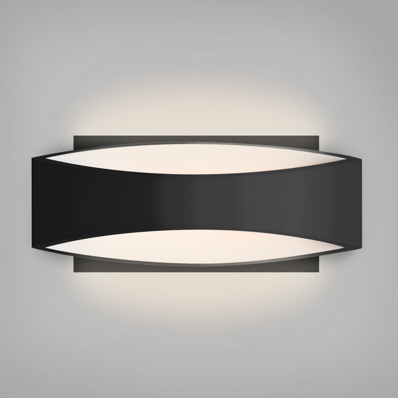 Besa Arc Wall Sconce, Black