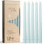 Bougies coniques bleu pâle - Lot de 12, 25 cm, sans parfum-1113103755