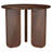 Columbo Brown Round End Table
