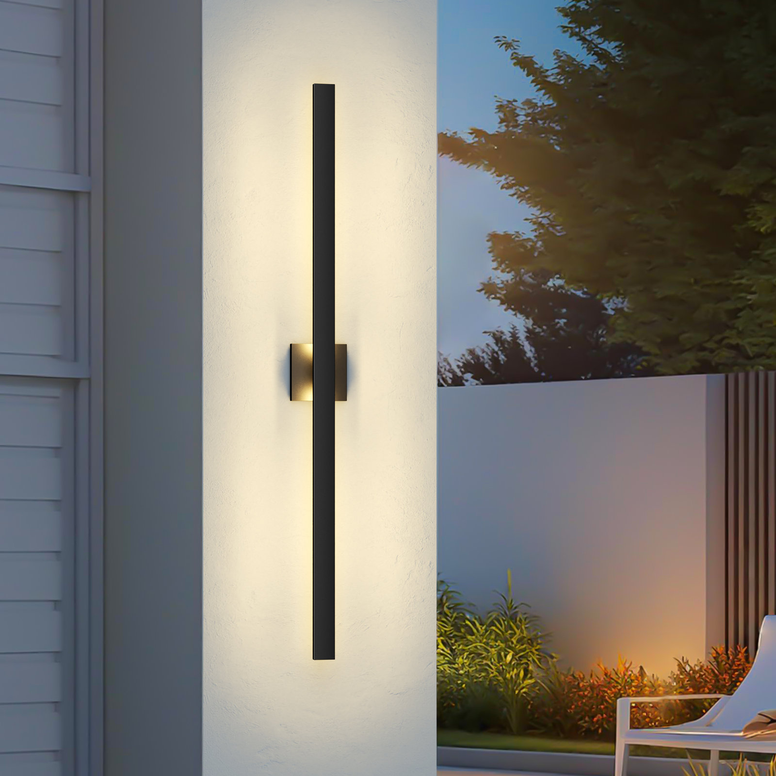 Latitude Run® Outdoor Sconce, 47.2" Height