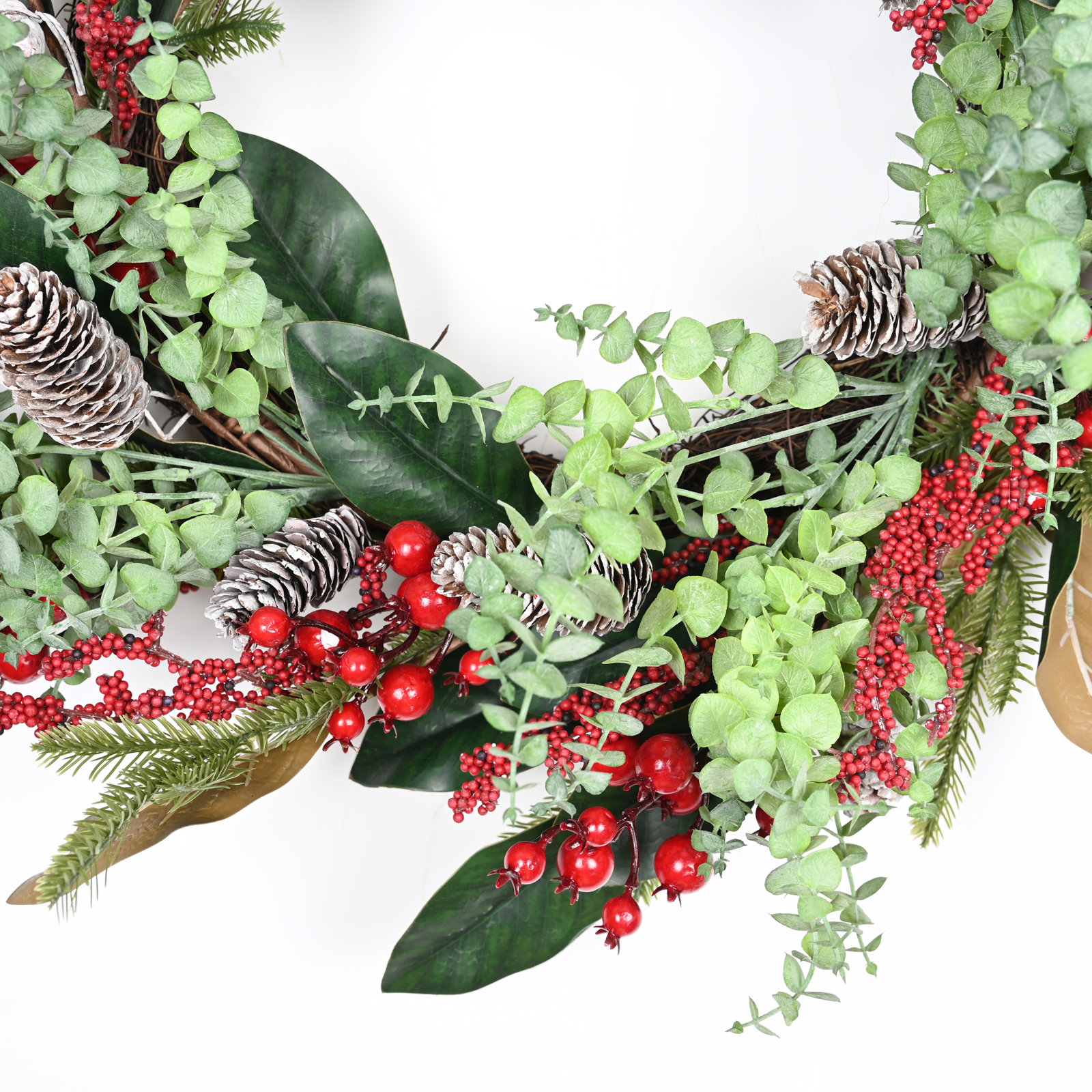 24" Handcrafted Pinecone Christmas Wreath