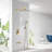 10" Rainfall Tub And Shower System With Handheld Spray And Tub Spout, Wall Mounted Shower Faucet Set With Pressure Balance Valve-124844069