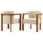 Chaises de salle à manger rembourrées Haring-114734131