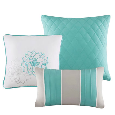 King Bedding By , Cotton Print, 270g/m2 Filling, 16"w X 16"l Decorative Pillow Printed Comforter , 18"w 18"l Pillow, Bed Skirt