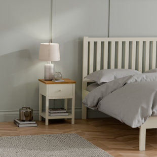 Jacobsen 35cm W Solid + Manufactured Wood Bedside Table