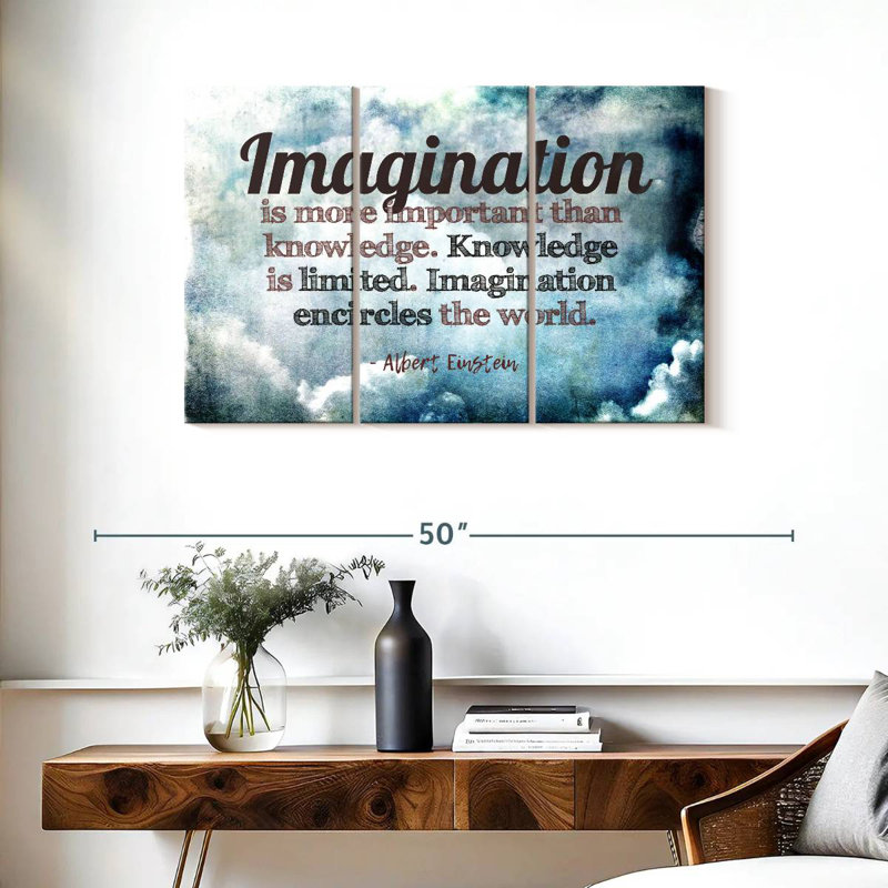 Tergel Albert Einstein's Quote, 24" H x 38" W