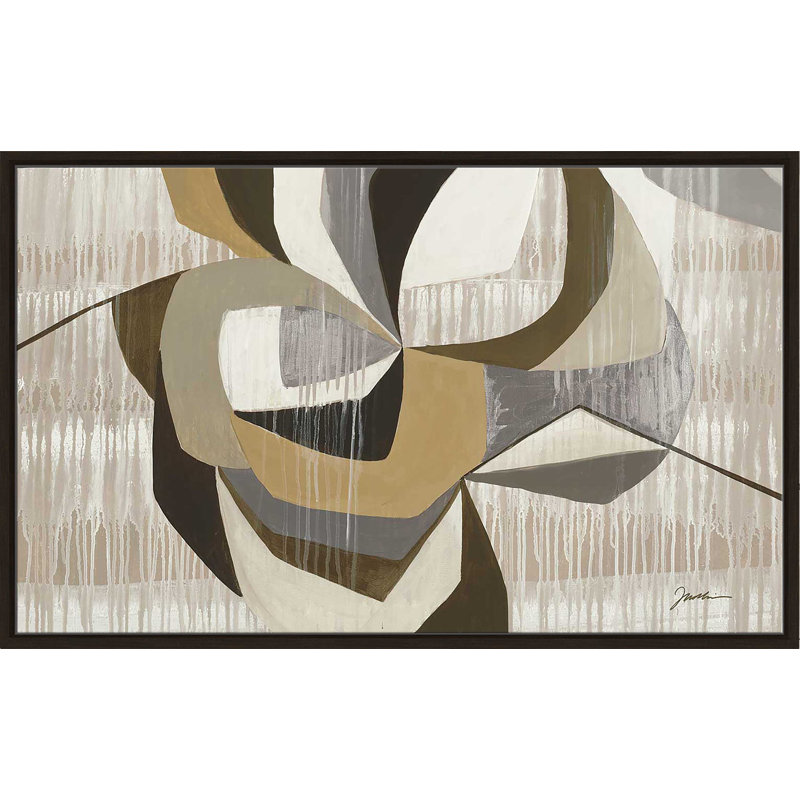 Jack in the Box - Peinture, Cadre flottant espresso, H 27,5 po x l 43,5 po x P 2 po