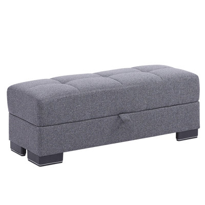 Legacy Fabric Upholstered Ottoman with Storage