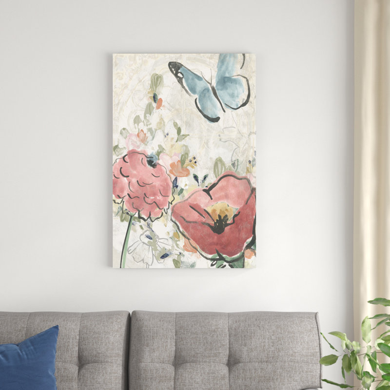 " Meadow Spring II " by June Erica Vess Painting Print, 36" H x 24" W