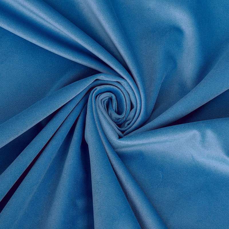 Luxury Matte Velvet Tablecloth, 140" L x 52" W, 41 Aqua Blue