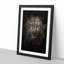 Leopard in the Dark in Abstract - Picture Frame Graphic Art Print-55772028-55772032