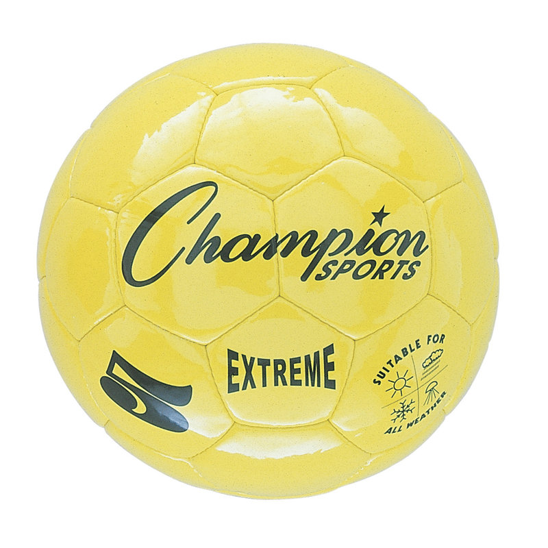 Ballon de soccer Champion Sports Extreme, taille 5, jaune, paquet de 2