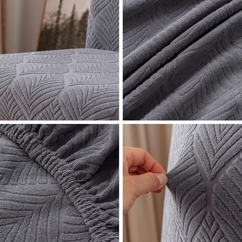 Housses de chaises de salle à manger - neutres - extensibles, amovibles, lavables et imperméables