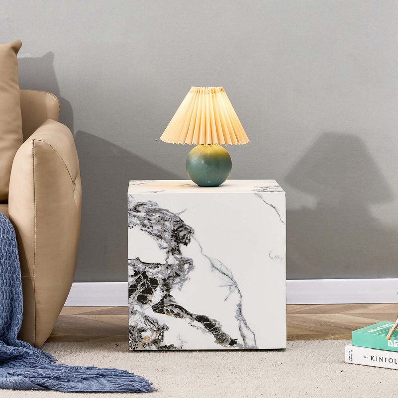 Table basse - 15,75 pouces, Blanc