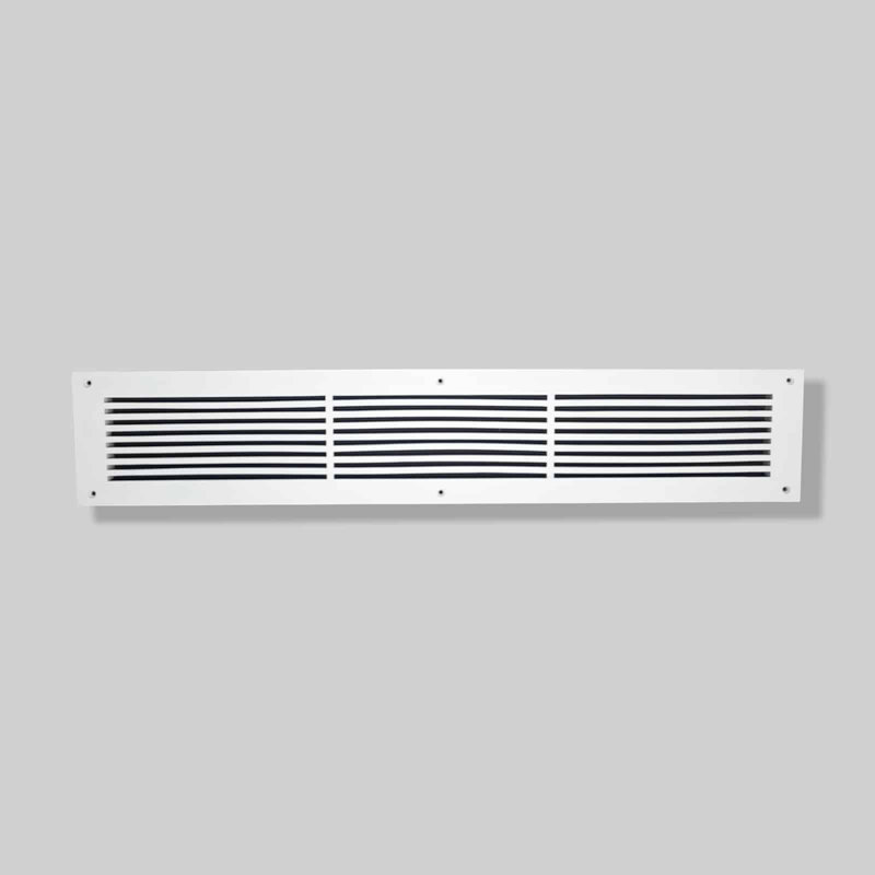 Couvercle d'évent mural en métal Linear Design, Blanc