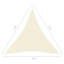 Anhthu 4m x 5m Triangular Shade Sail