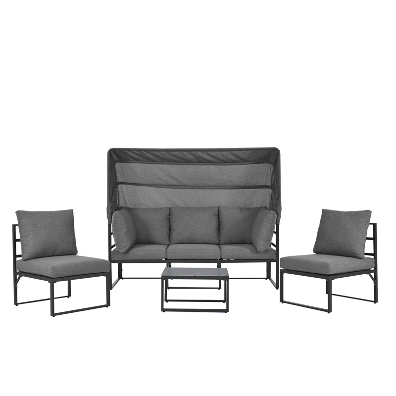 Aleha 5 - Person Seating Group with Cushions