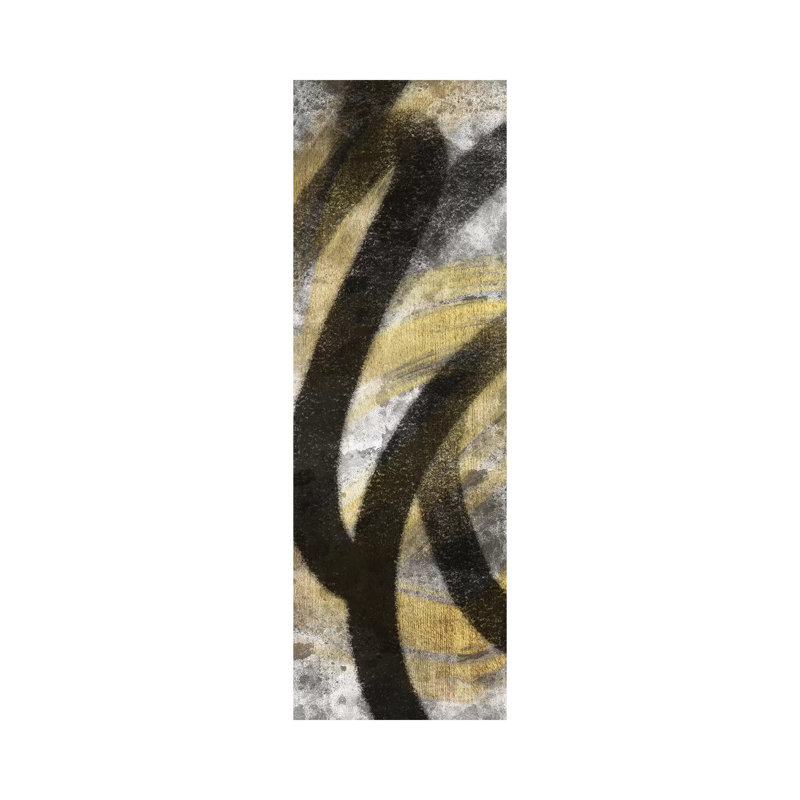 Striking Marks Neutral I by Marcus Prime - Painting on Canvas, Wrapped Canvas, 121.92cm H x 40.64cm W x 1.91cm D