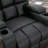 Louisbourg 33.5" Wide Modern Faux Leather Soft Backrest Manual Release Recliner With Massage & Arm Compartment & Hidden Cup Holders-106485162