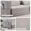 Canapé-lit pliable modulaire PlayCouch pour salon et chambre à coucher à extension instantanée, confortable et créatif avec un siège central, gris clair.-129240173