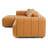Lasker Modern L-Shaped Sectional With Solid Wood Legs And Stylish Tufted Design
