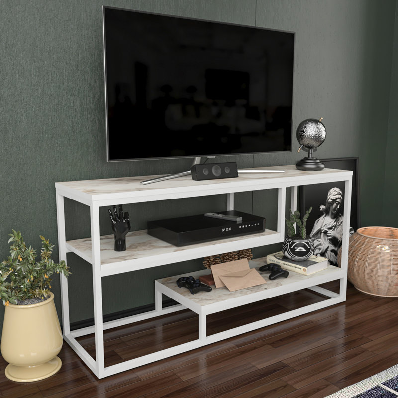Lorin Modern TV Stand TV Unit for TVs up to 55", White