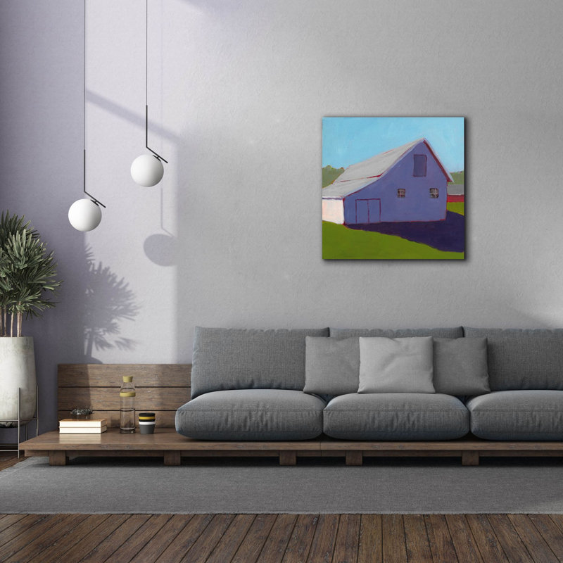  «Bucolique Structure 5» par Carol Young, art mural sur toile, 37 po x 37 po